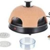 Emerio Quattro Pizzaoven PO 115985 Voor 4 Personen Zwart/Terracotta