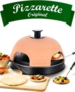 Emerio Quattro Pizzaoven PO 115985 Voor 4 Personen Zwart/Terracotta -Dierenwinkel Met Korting emerio quattro pizzaoven po 115985 voor 4 personen zwartterracotta 576722