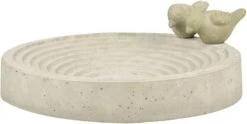 Merkloos Vogelbad/voederschaal Rond Beton 29, 5 X 29, 5 Cm Vogeldrinkschaal/voederbak Tuindecoraties -Dierenwinkel Met Korting esschert design vogelbad beton 53901