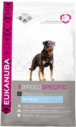 Eukanuba 2x12kg Rottweiler Breed Specific Hondenvoer -Dierenwinkel Met Korting eukanuba dog adult rottweiler kip 25 kg 65039