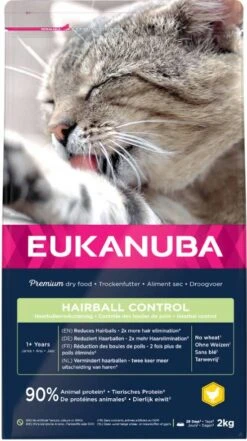 Eukanuba Hairball Control Adult Kattenvoer Voordeelpakket 3 X 2 Kg -Dierenwinkel Met Korting eukanuba hairball control adult kattenvoer 2 kg 136115