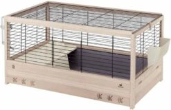 Ferplast Konijnenkooi Arena 100 Dierenverblijf 100x62.5x51 Cm Houtkleur -Dierenwinkel Met Korting ferplast konijnenhok arena 100 100x62 5x51 cm 57089517 174603