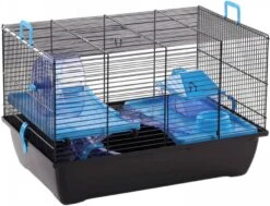 Flamingo Hamsterkooi Jaro 2 50, 5x33x32, 5 Cm Zwart En Blauw