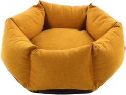 Flamingo Hondenmand Met Rits Ziva Hexagonaal 50x18 Cm Okerkleurig