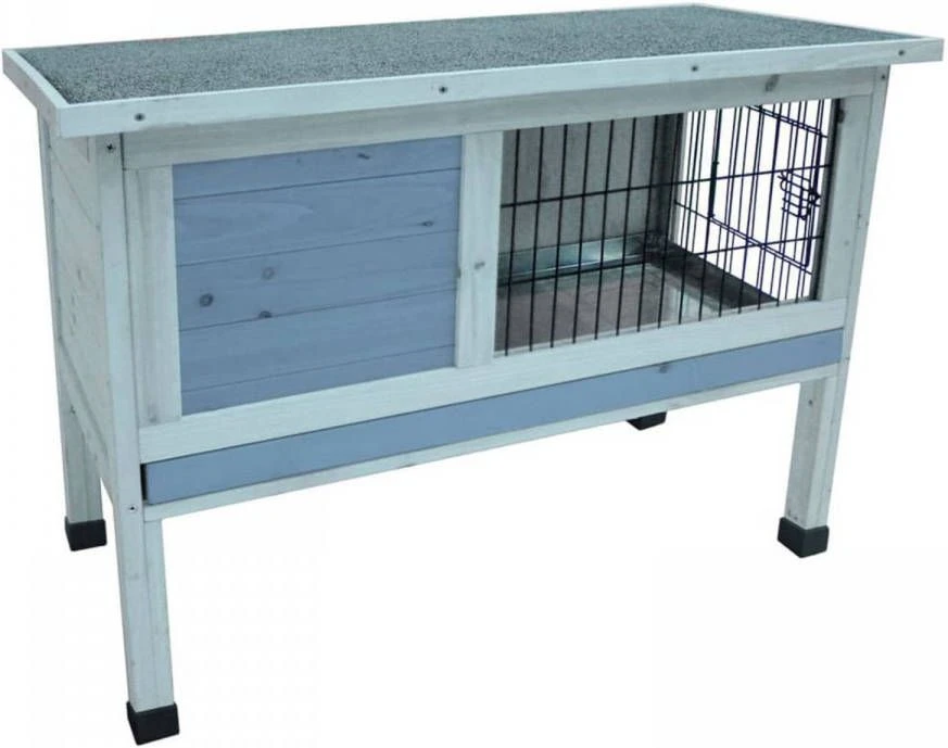 Flamingo Konijnenhok Bugs 90 91x45x70 Cm Grijs 1 Flamingo Konijnenhok Bugs 90 91x45x70 Cm Grijs