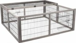 Flamingo Konijnenverblijf Inklapbaar Met 2 Deuren Mel 116x112x45 Cm