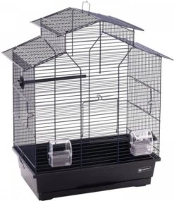 Flamingo Parkietenkooi Numfor 1 51x30x60 Cm Metallic Blauw