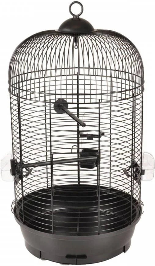 Flamingo Parkietenkooi Sanna 2 34x34x67 Cm Zwart 1 Flamingo Parkietenkooi Sanna 2 34x34x67 Cm Zwart