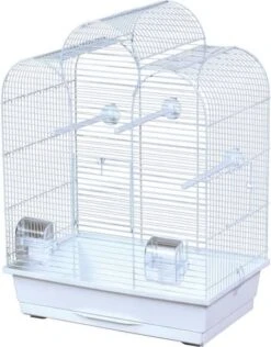 Flamingo Vogelkooi Dara Wit Vogelverblijven 45x33.5x59 Cm Wit