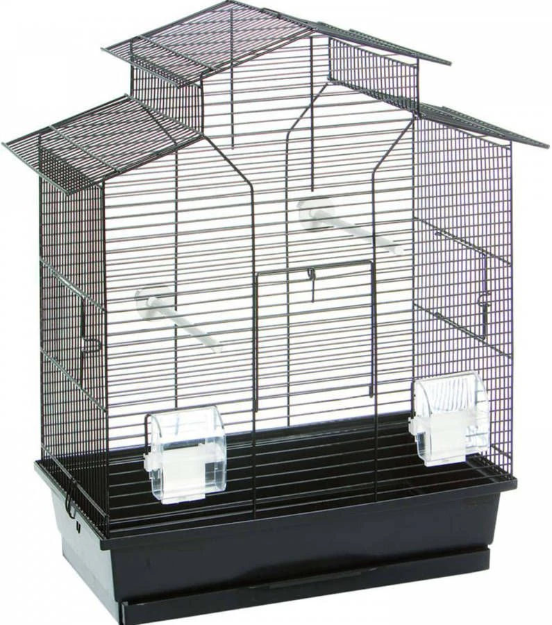 Flamingo Vogelkooi Numfor Vogelverblijven 52x30x61 Cm Zwart 3 Flamingo Vogelkooi Numfor Vogelverblijven 52x30x61 Cm Zwart - Afbeelding 3