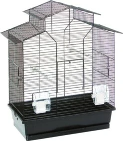 Flamingo Vogelkooi Numfor Vogelverblijven 52x30x61 Cm Zwart