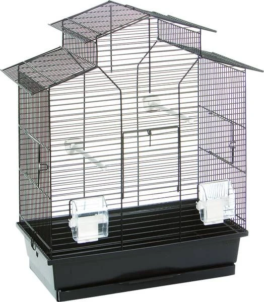 Flamingo Vogelkooi Numfor Vogelverblijven 52x30x61 Cm Zwart 1 Flamingo Vogelkooi Numfor Vogelverblijven 52x30x61 Cm Zwart