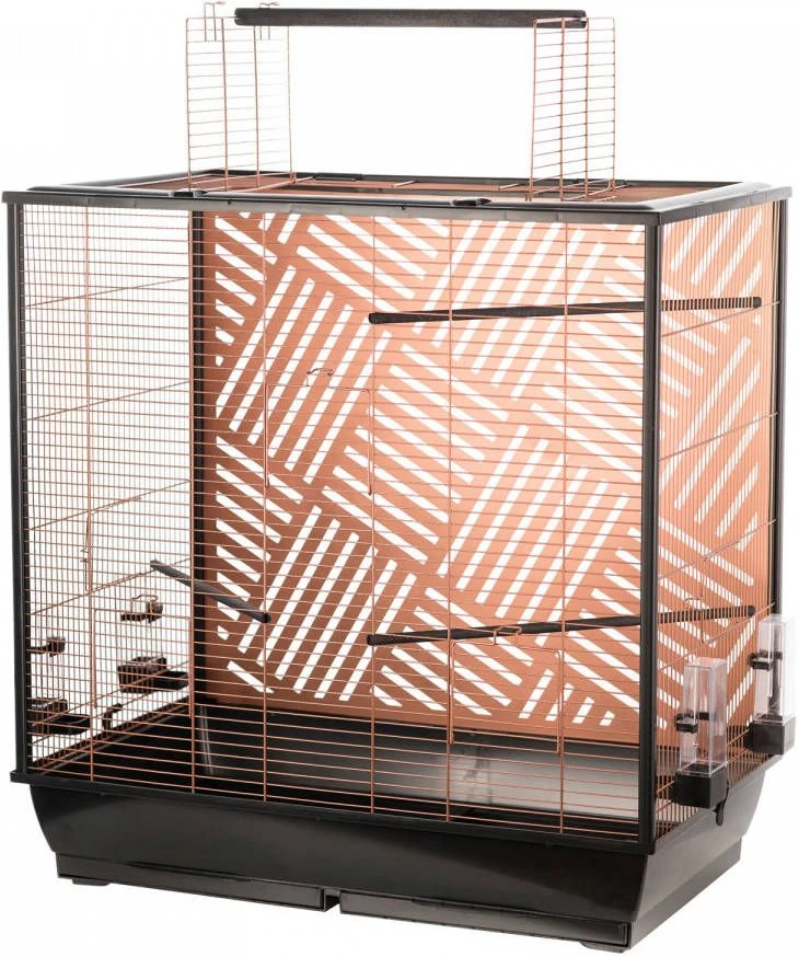 Flamingo Vogelkooi Siri Vogelverblijven 78x48x81.5/100 Cm Koper Zwart 1 Flamingo Vogelkooi Siri Vogelverblijven 78x48x81.5/100 Cm Koper Zwart