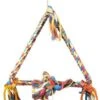 Flamingo Vogelspeelgoed Touwschommel Triangel 33x5x47 Cm
