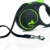 Flexi Black Design Tape L 5 M Hondenriem Groen&Zwart