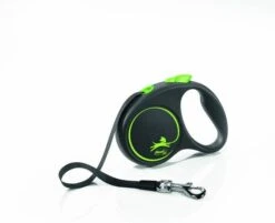 Flexi Black Design Tape S 5 M Hondenriem Groen&Zwart