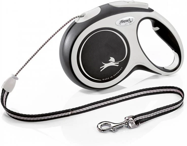 Flexi Rollijn New Comfort KoordZwart&Lichtgrijs Hondenriem 8 3 Flexi Rollijn New Comfort KoordZwart&Lichtgrijs Hondenriem 8 - Afbeelding 3