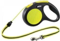 Flexi Rollijn New Classic NeonKoord Hondenriem 5 M Zwart Geel -Dierenwinkel Met Korting flexi rollijn cord neon 5 mtr tot 20 kg 20859