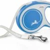 Flexi Rollijn New Comfort Tape L 8 M Hondenriem Blauw&Lichtgrijs