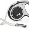 Flexi Rollijn New Comfort Tape M 5 M Hondenriem Zwart&Lichtgrijs