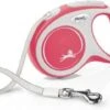 Flexi Rollijn New Comfort Tape S 5 M Hondenriem Rood&Lichtgrijs