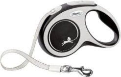 Flexi Rollijn New Comfort Tape S 5 M Hondenriem Zwart&Lichtgrijs -Dierenwinkel Met Korting flexi rollijn new comfort zwart s 5 47687