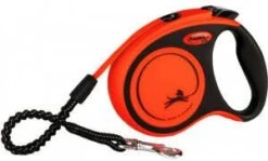 Flexi Rollijn Xtreme Tape Hondenriem 5 M Oranje Zwart Voor Honden Tot 65 Kg -Dierenwinkel Met Korting flexi rollijn xtreme orange tape l 8 meter 21709