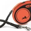 Flexi Rollijn Xtreme Tape Hondenriem 5 M Oranje Zwart Voor Honden Tot 20 Kg
