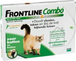 Frontline Combo Spot On Anti Vlooien En Teken Druppels Kat Vanaf 1 Kg 6 Pipetten -Dierenwinkel Met Korting frontline 10 korting voor katten 6 pipetten combo spot on kat 140749