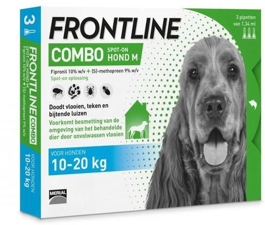 Frontline Combo Spot On 2 Medium Hond Medium Anti Vlooien En Tekenmiddel 4+2 Pip 2 Frontline Combo Spot On 2 Medium Hond Medium Anti Vlooien En Tekenmiddel 4+2 Pip - Afbeelding 2