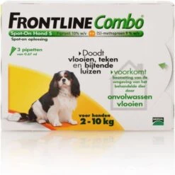 Frontline Combo S: Van 2 Tot 10 Kg Anti Vlooienmiddel En Tekenmiddel Hond 3 Pipetten -Dierenwinkel Met Korting frontline combo spot on hond s 3 pipetten 24449