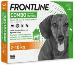 Frontline Combo S: Van 2 Tot 10 Kg Anti Vlooienmiddel En Tekenmiddel Hond 3 Pipetten -Dierenwinkel Met Korting frontline combo spot on hond s 3 pipetten 51554