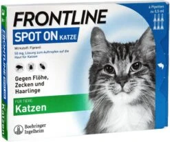 Frontline Spot On Anti Vlooien En Teken Druppels Kat Vanaf 1 Kg 6 Pipetten -Dierenwinkel Met Korting frontline ongediertebestrijding spot on kat 6 pipetten 115288