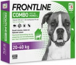 Frontline Combo L: Van 20 Tot 40 Kg Anti Vlooienmiddel En Tekenmiddel Hond 3 Pipetten -Dierenwinkel Met Korting frontline spot on combo hond 15357