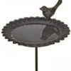 Huismerk Premium Gietijzer Vogelbad Tuinsteker 218 X 80 X 358 Mm