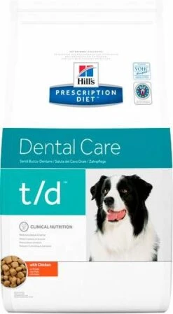 Hill&apos, S Prescription Diet T/D Dental Care Zak Kip Hondenvoer 10 Kg