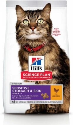 Hill's Hill&apos, S Science Plan Feline Adult Sensitive Stomach & Skin Chicken 7 Kg -Dierenwinkel Met Korting hills science plan feline adult sensitive stomach en skin chicken 7 kg 44266