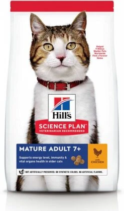 Hill's Hill's Mature Adult 7+ Kip Kattenvoer 10 Kg + 12 X Hill's Mature/Senior Favourite Selection Pouches 18 Hill's Hill's Mature Adult 7+ Kip Kattenvoer 10 Kg + 12 X Hill's Mature/Senior Favourite Selection Pouches -Dierenwinkel Met Korting hills science plan feline mature adult chicken 3 kg 40466