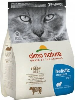 Almo Nature Cat Holistic Sterilised 2 Kg Kattenvoer Rundvlees&Rijst Sterilised -Dierenwinkel Met Korting holistic 2x2kg sterilised rund en rijst almo nature kattenvoer 110494