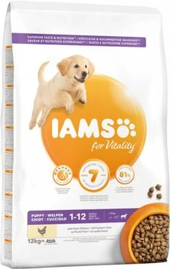 Iams 2x12kg For Vitality Dog Puppy & Junior Large Kip Hondenvoer 13 Iams 2x12kg For Vitality Dog Puppy & Junior Large Kip Hondenvoer -Dierenwinkel Met Korting iams 12kg for vitality dog puppy en junior large kip hondenvoer 120180