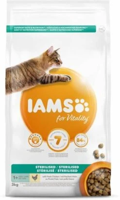 Iams 10% Korting! Vitality Droogvoer 10 Kg Adult Sterilised Chicken -Dierenwinkel Met Korting iams cat adult sterilised kattenvoer kip 3 kg 34237