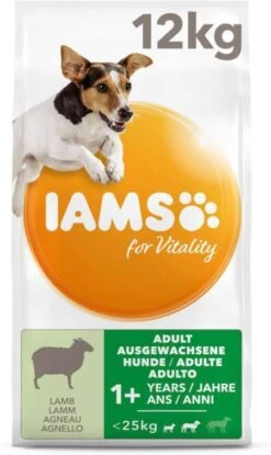 Iams For Vitality Adult Small & Medium Lam Hondenvoer 12 + 3 Kg Gratis -Dierenwinkel Met Korting iams dog adult small medium lam 12 kg 65081