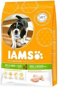 Iams 2x12kg For Vitality Dog Puppy & Junior Small/Medium Kip Hondenvoer -Dierenwinkel Met Korting iams dog puppy en junior small en medium 12 kg 40776