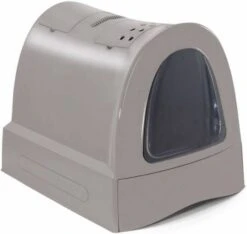 Dobeno Imac Kattenbak Zuma 56 X 42, 5 Cm Taupe -Dierenwinkel Met Korting imac zuma kattenbak taupe 53108