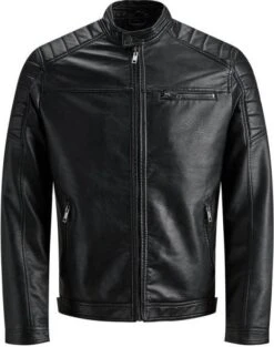 JACK & JONES CORE Imitatieleren Tussenjas Rocky Zwart 23 JACK & JONES CORE Imitatieleren Tussenjas Rocky Zwart -Dierenwinkel Met Korting jack en jones jack faux su en xe8de 680989