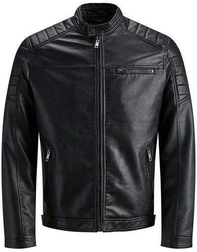 JACK & JONES CORE Imitatieleren Tussenjas Rocky Zwart 14 JACK & JONES CORE Imitatieleren Tussenjas Rocky Zwart - Afbeelding 14