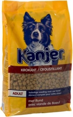 Kanjer Hond Krokante Brokken Rundvlees Hondenvoer 15 Kg -Dierenwinkel Met Korting kanjer croc hondenvoer 15 kg 52170