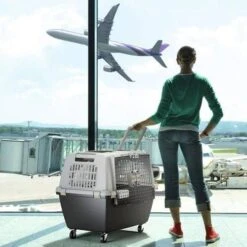 KERBL TRIXIE L 104 X B 73 X H 75 Cm Hondenbench Kunststof Gulliver -Dierenwinkel Met Korting kerbl set wielen transportbox gulliver 10208