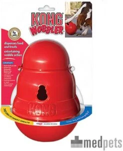 Kong Hondenspeelgoed Snack Dispenser Wobbler L Rood 6 Kong Hondenspeelgoed Snack Dispenser Wobbler L Rood -Dierenwinkel Met Korting kong wobbler 40731