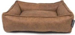Lex & Max Hondenmand Alaska 100 X 80 X 25 Cm Leer/foam Cognac -Dierenwinkel Met Korting lex en max lex en max alaska hondenmand 120x85 cognac 4937217